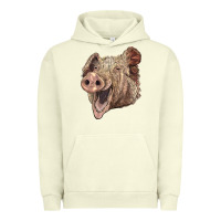Pigment Pistachio american yorkshire pig face Urban Hoodie - LillyAllenDesigns