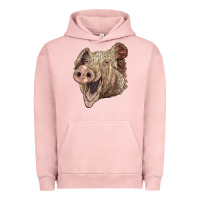 Pigment Salmon american yorkshire pig face Urban Hoodie - LillyAllenDesigns