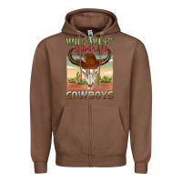 Chestnut wild west long live cowboys Zipper Hoodie - texasbilliewilder