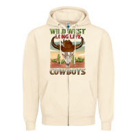 Sandshell wild west long live cowboys Zipper Hoodie - texasbilliewilder