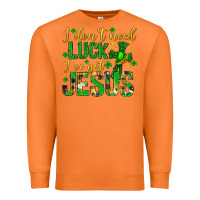 Carrot i dont need luck ive got jesus st. patricks day Premium Sweatshirt - Neo Western