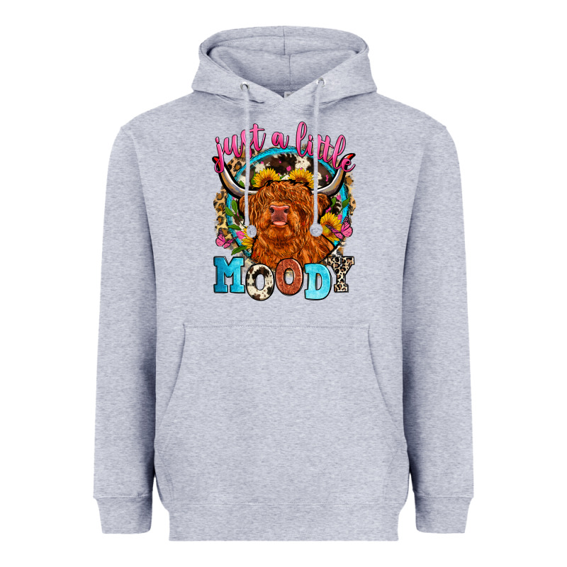 Just A Little Moody Heavyweight Hoodie by Zillion Design Studio | Teevron