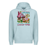Blue Mist happy easter y'all rabbit Premium Hoodie - BarkalooDesign
