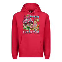 Cardinal happy easter y'all rabbit Premium Hoodie - BarkalooDesign