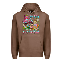 Chestnut happy easter y'all rabbit Premium Hoodie - BarkalooDesign