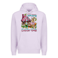 Lilac happy easter y'all rabbit Premium Hoodie - BarkalooDesign