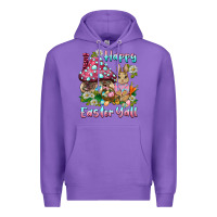 Purple happy easter y'all rabbit Premium Hoodie - BarkalooDesign