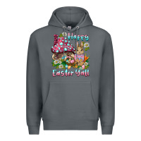 Rock happy easter y'all rabbit Premium Hoodie - BarkalooDesign