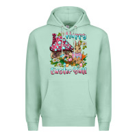Seafoam happy easter y'all rabbit Premium Hoodie - BarkalooDesign