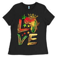 Black juneteenth love Ladies Tee - BarkalooDesign