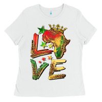 White juneteenth love Ladies Tee - BarkalooDesign