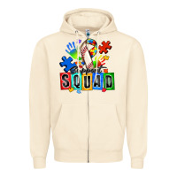 Sandshell baseball support squad autism Zipper Hoodie - Zillion Design Studio