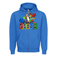 True Royal baseball support squad autism Zipper Hoodie - Zillion Design Studio