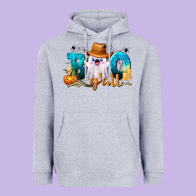 Boo Y'all Heavyweight Hoodie Designed By Texasbilliewilder