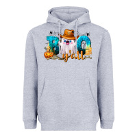 Heather Grey Boo Y'all Heavyweight Hoodie - texasbilliewilder