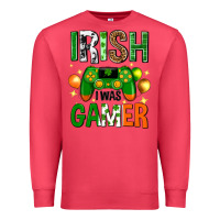 Cardinal irish i was gamer st. patricks day Premium Sweatshirt - Neo Western