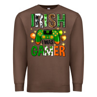 Chestnut irish i was gamer st. patricks day Premium Sweatshirt - Neo Western
