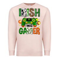 Pale Pink irish i was gamer st. patricks day Premium Sweatshirt - Neo Western