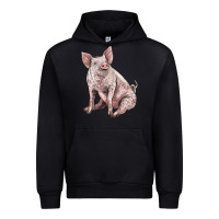 Foreset Green american yorkshire pig Urban Hoodie - LillyAllenDesigns