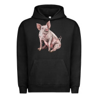 Pigment Black american yorkshire pig Urban Hoodie - LillyAllenDesigns