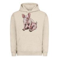 Pigment French Oak american yorkshire pig Urban Hoodie - LillyAllenDesigns