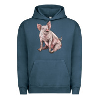 Pigment Midnight Navy american yorkshire pig Urban Hoodie - LillyAllenDesigns