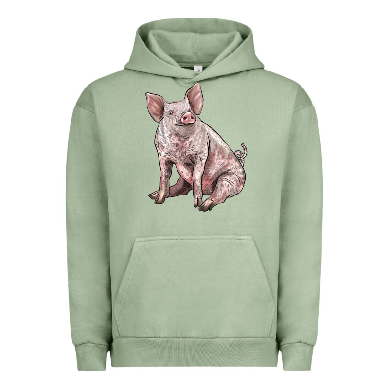 American Yorkshire Pig Urban Hoodie by LillyAllenDesigns | Teevron