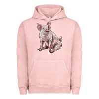 Pigment Salmon american yorkshire pig Urban Hoodie - LillyAllenDesigns