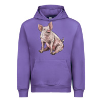 Tulip american yorkshire pig Urban Hoodie - LillyAllenDesigns