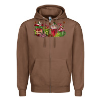 Chestnut wine coffee cups Zipper Hoodie - texasbilliewilder