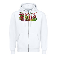 White wine coffee cups Zipper Hoodie - texasbilliewilder