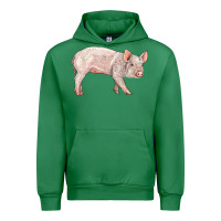 Emerald american yorkshire pig  baby Urban Hoodie - LillyAllenDesigns