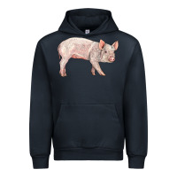 Navy american yorkshire pig  baby Urban Hoodie - LillyAllenDesigns