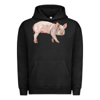 Pigment Black american yorkshire pig  baby Urban Hoodie - LillyAllenDesigns
