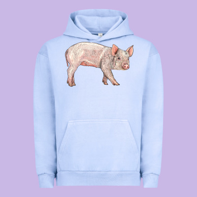American Yorkshire Pig  Baby Urban Hoodie Designed By Lillyallendesigns