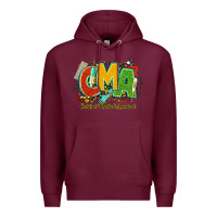 Burgundy cma certified medical assistant juneteenth Premium Hoodie - NancyCooperArtShop