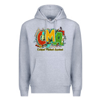 Heather Grey cma certified medical assistant juneteenth Premium Hoodie - NancyCooperArtShop