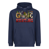 Navy gone hunting Heavyweight Hoodie - Zillion Design Studio