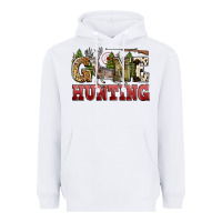 White gone hunting Heavyweight Hoodie - Zillion Design Studio