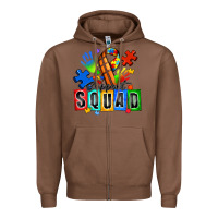 Chestnut basketball support squad autism Zipper Hoodie - Zillion Design Studio