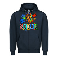Navy basketball support squad autism Zipper Hoodie - Zillion Design Studio