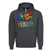 Smoke basketball support squad autism Zipper Hoodie - Zillion Design Studio