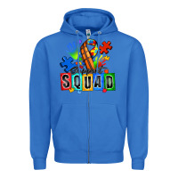 True Royal basketball support squad autism Zipper Hoodie - Zillion Design Studio