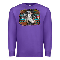 Purple cowgirl Premium Sweatshirt - SublimationCraftShop
