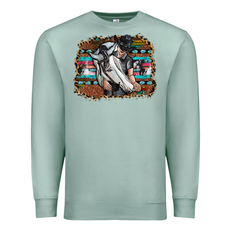 Cowgirl Premium Sweatshirt by SublimationCraftShop | Teevron