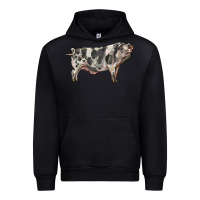 Black Spotted Pig Urban Hoodie - LillyAllenDesigns
