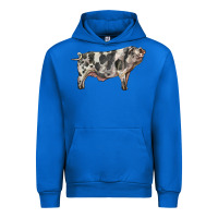 Cobalt Spotted Pig Urban Hoodie - LillyAllenDesigns