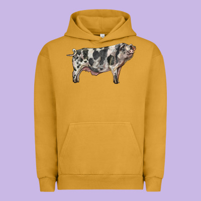 Spotted Pig Urban Hoodie Designed By Lillyallendesigns