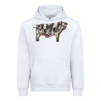 White Spotted Pig Urban Hoodie - LillyAllenDesigns
