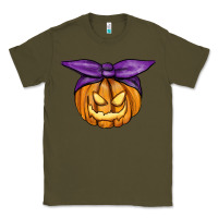 Army Green Jack O' Lantern Halloween Pumpkin Classic Tee - RanaPortraitStore